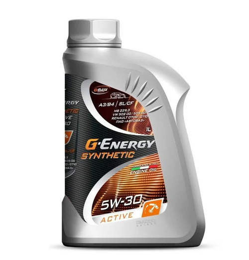 Масло G-Energy Synthetic Active 5W30 SL/CF A3/B4 (1л) синтетика