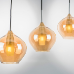 803043 Подвес PENTOLA 1х25W G9 ХРОМ/ЯНТАРЬ