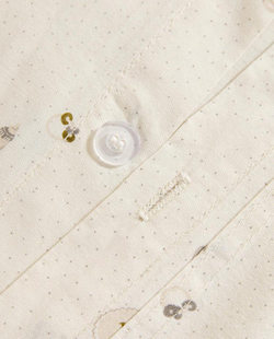 ZARA HOME ДЕТСКИЙ ПОДОДЕЯЛЬНИК С ПРИНТОМ, ЖЕЛТОВАТО-БЕЛЫЙ