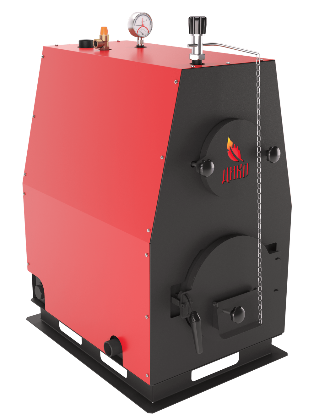 Твердотопливный котел длительного горения ДИВО-35 в кожухе на 35 кВт. Помещение до 945 куб.м.