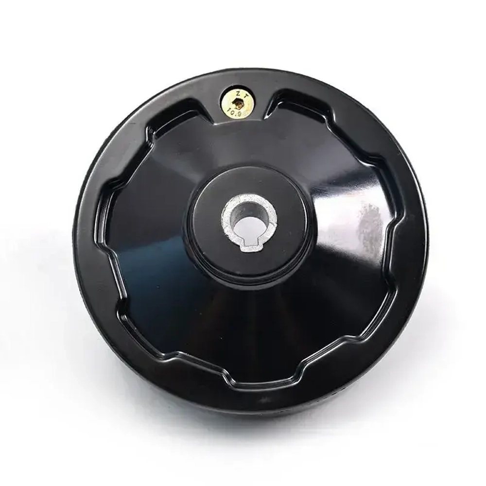 Маховик бакелит 125х14х5мм (Dxdxb) цельнолитой, с откидной ручкой