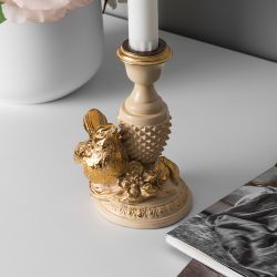 Подсвечник Птичка Терра левый Айвори