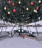 Уличная елка ствольная "Альпийская" (пвх) 3 м