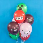 Шар (12"/30 см) Пиксели, Ассорти, пастель, 2 ст 25 шт.