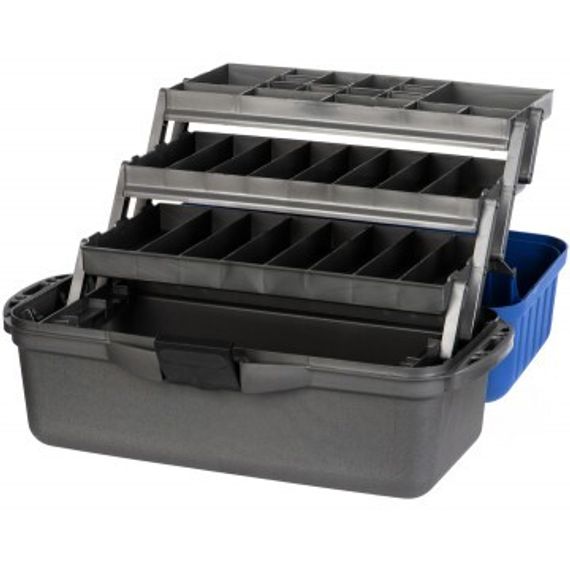 Ящик рыболова Helios трехполочный синий