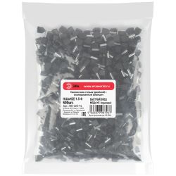 Наконечник-гильза ЭРА NO-225-74 (двойной) НШвИ 1,5-8 с изолированным фланцем (упаковка 500 шт.)