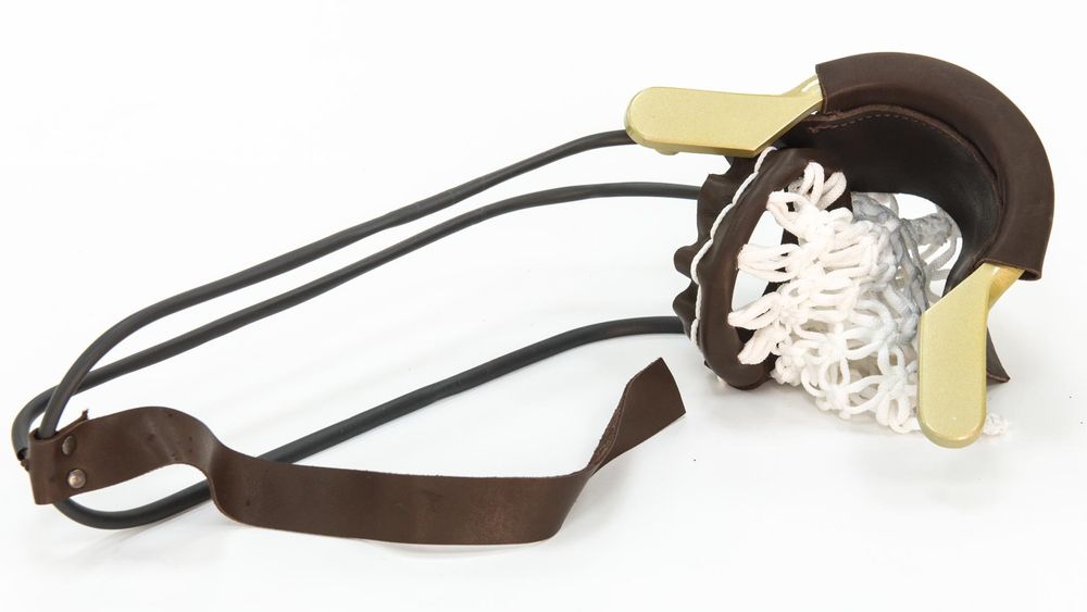 Комплект луз с выкатом RU-04, скоба - силумин (лен, кожа)