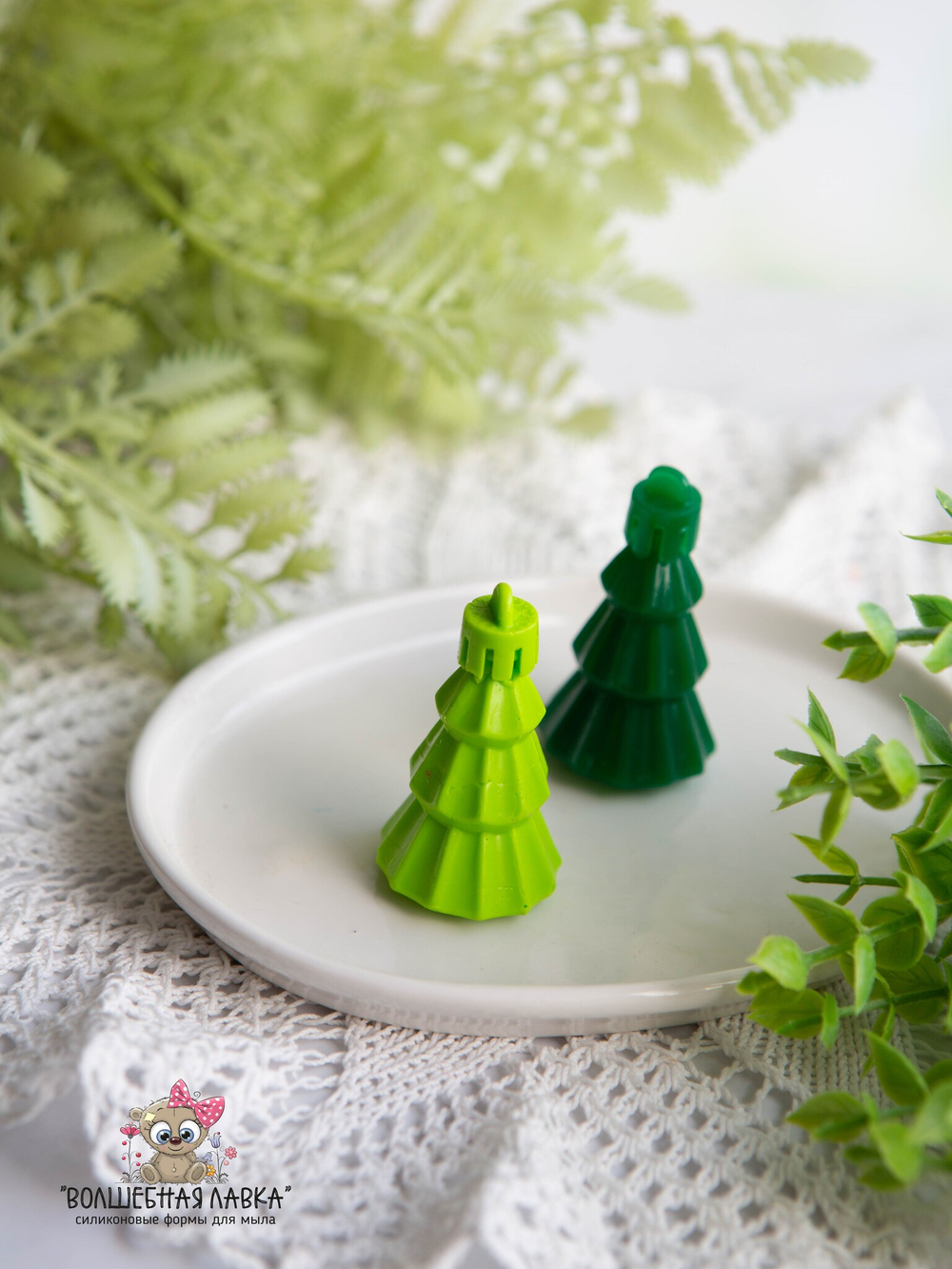 Силиконовая форма Ёлочные игрушки 2 шт