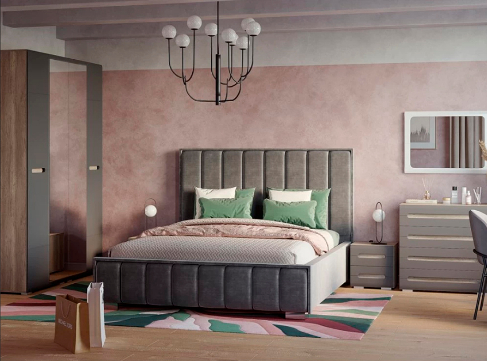 Тумба прикроватная Наоми ТБ-15, графит