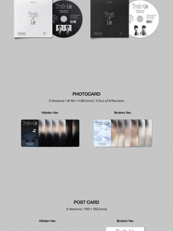 Альбом HWANG MIN HYUN - Truth or Lie 1st Mini Album 2 Version SET