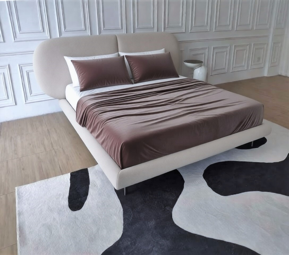 Двуспальная кровать с широким изголовьем Coco