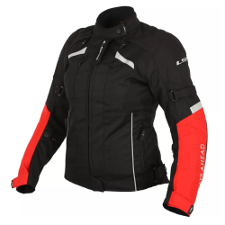 LS2 Мотокуртка женская мембрана SERRA LADY JACKET черно-красная