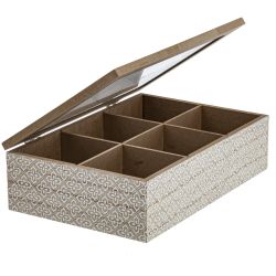 GAEM Шкатулка для чайных пакетиков, L24 W16 H7 см