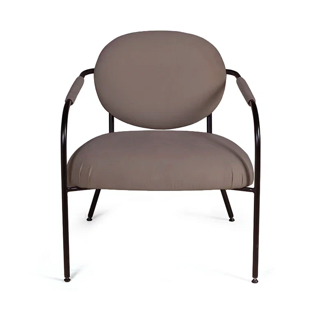 Лаунж кресло EGO, велюр коричневый