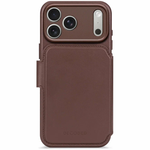 Чехол Decoded с картхолдером Leather Detachable Wallet для iPhone 17 Pro шоколадный