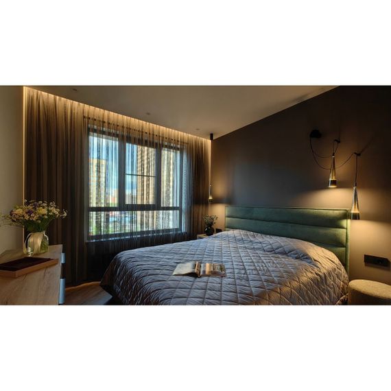 Подвесной светодиодный светильник Maytoni Sintesi P090PL-L12CH3K