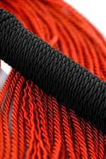 Красно-черный флоггер из веревки 48,5см ToyFa Theatre 700040