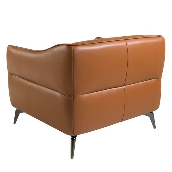 Кресло 5098/KF150-1P с кожаной обивкой капитоне