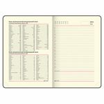 Ежедневник недатированный А5 (138х213 мм), BRAUBERG VISTA, под кожу, гибкий, 136 л., "Rose flower", 112016