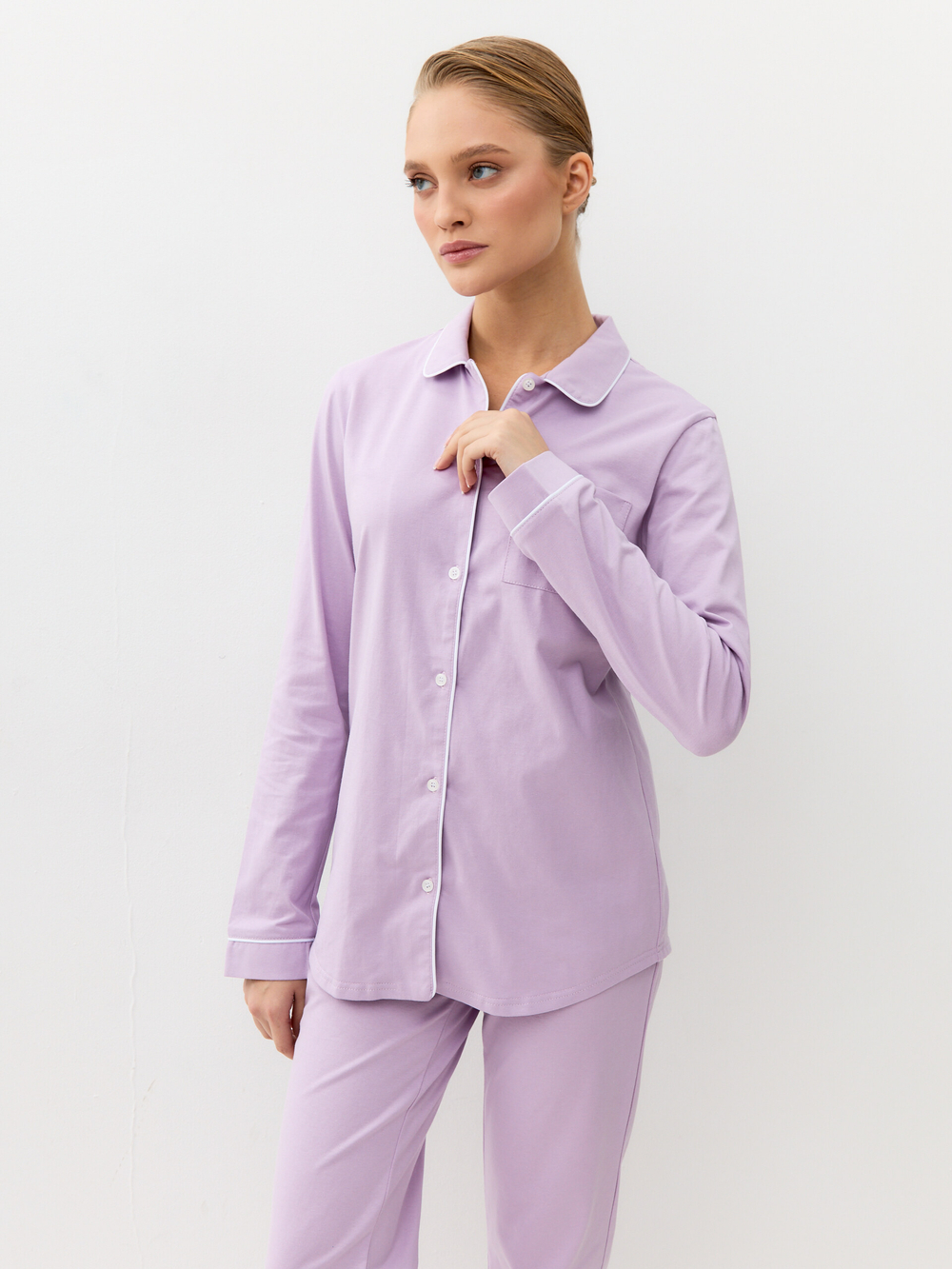 Пижама женская Ihomewear Classic Lilac