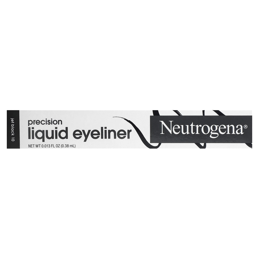 Neutrogena, Precision Liquid Eyeliner, Jet Black 10, 0,38 мл (0,013 жидк. унц.)