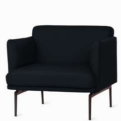 Кресло Bisq, черная кожа