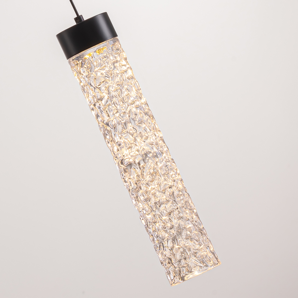 Подвесной светильник MD24030028-1A matt black/clear