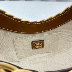 Miu Miu Wander Wicker Hobo Bag