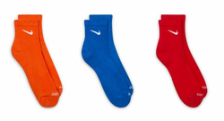 Теннисные носки Nike Everyday Plus Cushioned Training Ankle Socks 3P - разноцветный