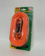 3Т-3М / Трос буксировочный для автомобиля, 3 тонны, длина 3 метра, с крюками, оранжевый, TG (1 шт.)