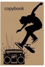 Тетрадь 40 л. в клетку обложка КРАФТ, бежевая бумага 70 г/м2, сшивка, А5 (147х210 мм), СКЕЙТЕР, BRAUBERG, 403757