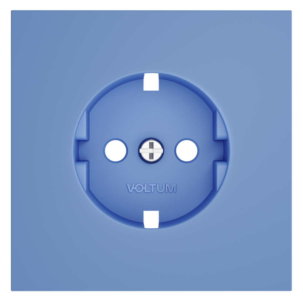 Накладка для розетки с заземлением, S70 (деним)