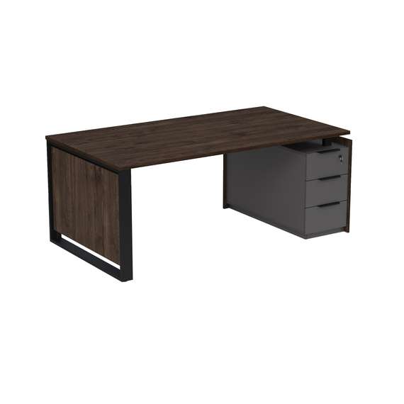 15СОУ.1609 Стол рабочий на опорной угловой тумбе (1660*930*750)