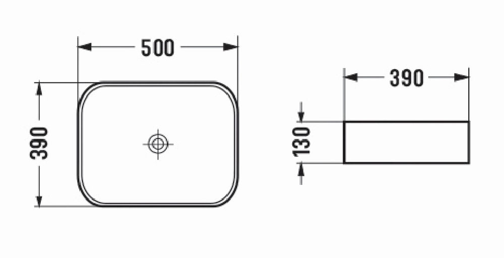 Раковина Azario накладная 500х390х130 белая (AZ-78109) 145299