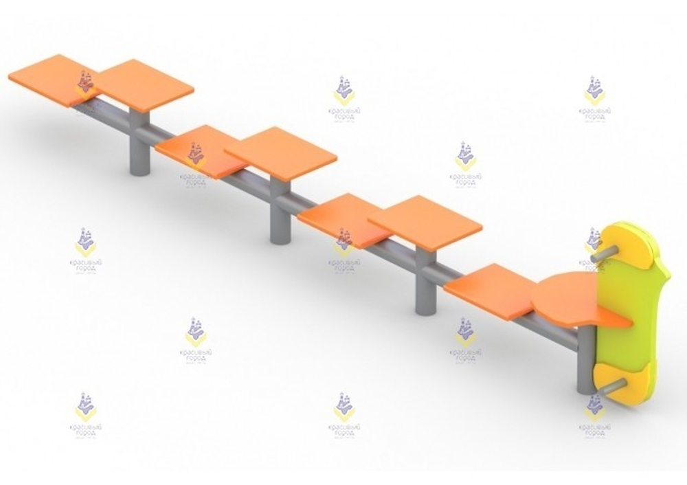 Разновысокое бревно Гусеница-1