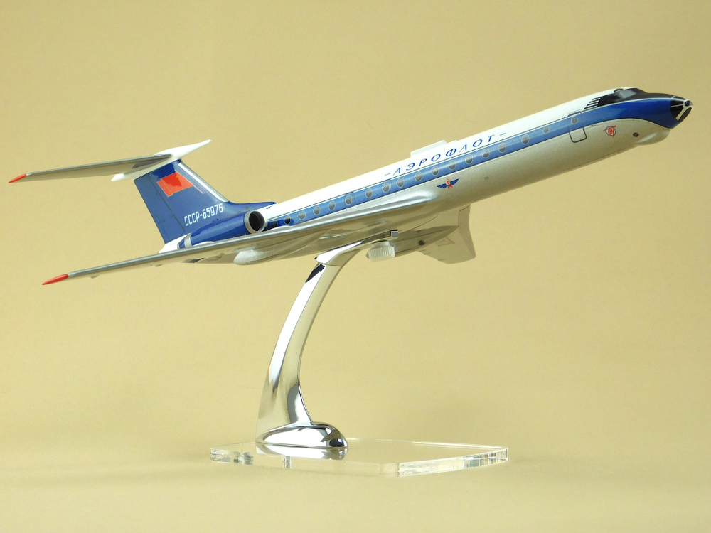 Модель самолета Ту-134А (М1:100, Аэрофлот СССР-65976, Ретро)
