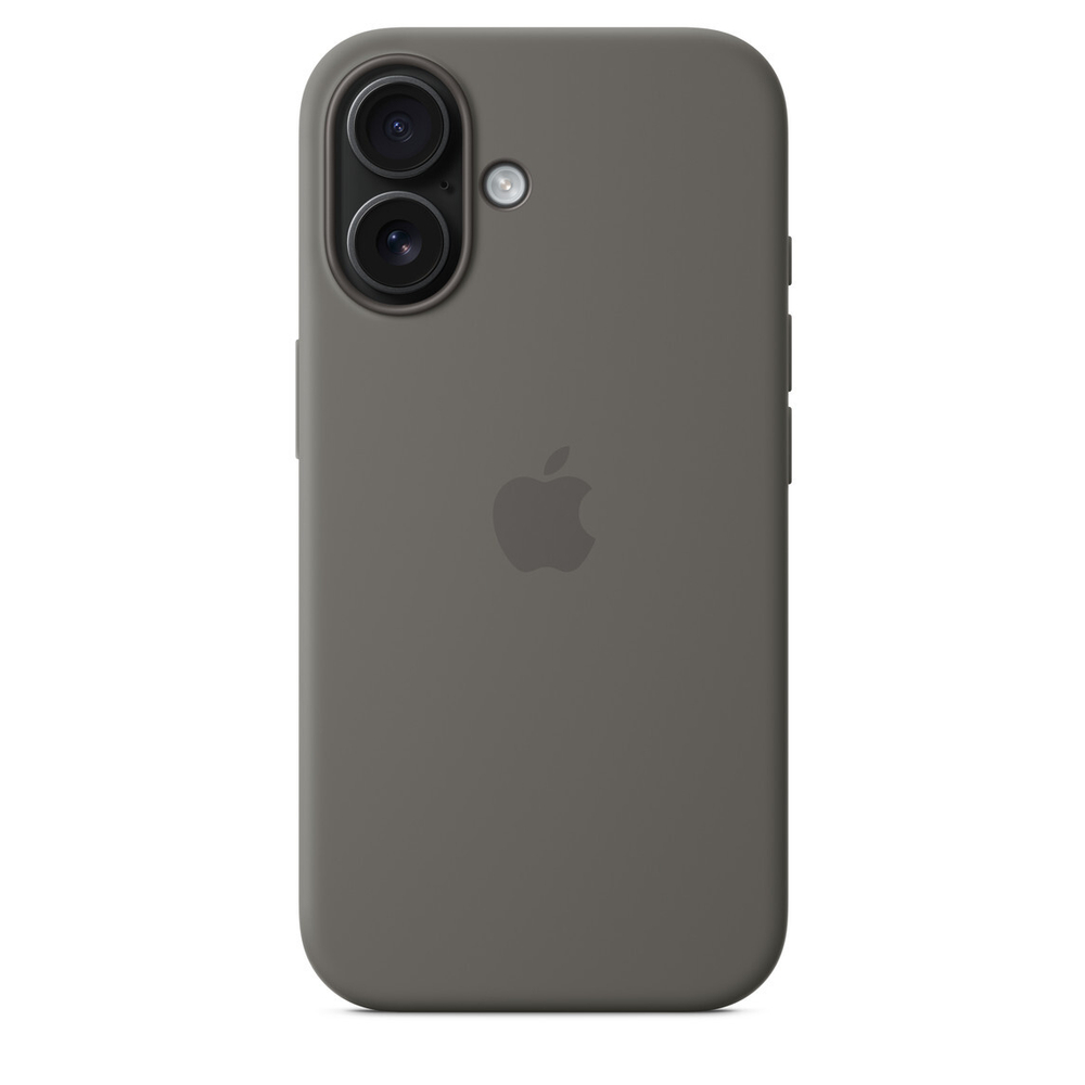 Silicone Case with MagSafe Stone Gray iPhone 16