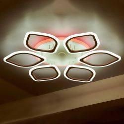 Citilux Ромби Смарт CL236A160E RGB Умная люстра Белая