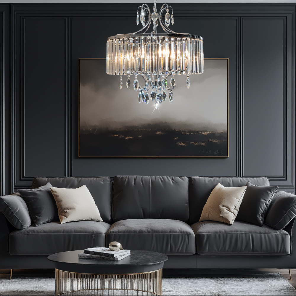 Citilux Инга CL335181 Люстра подвесная хрустальная Хром