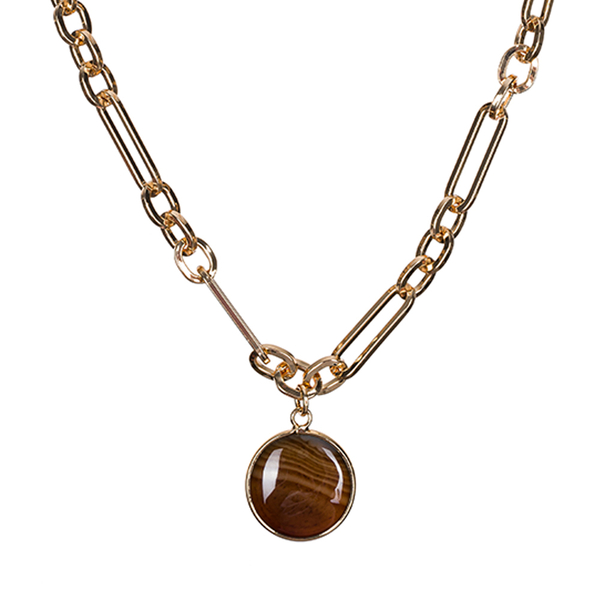 Колье Fiore Luna COFFE AGATE LN5148 BR/G