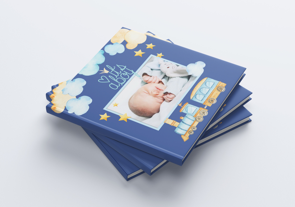 PSD-Шаблон фотокниги "It's a boy"