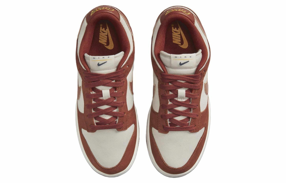 Кроссовки Nike Dunk Low "Light Orewood Brown And Rugged Orange" (Женская размерная сетка)