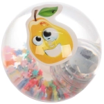 Мяч 6,5 см «Фрукты» (попрыгун с водой и подсветкой) СТИКЕР НА ВЛОЖЕНИЕ