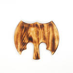 Менажница из кедра для подачи блюд и закусок с гравировкой "От военной науки крепнут разум и руки"