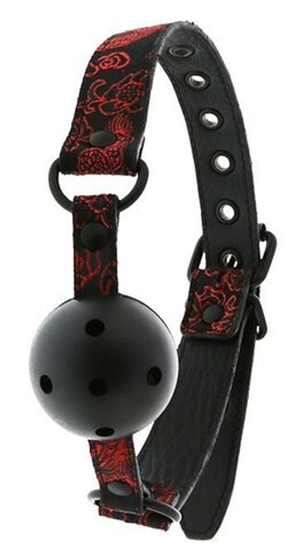 Кляп-шарик с отверстиями DELUXE BREATHABLE BALL GAG
