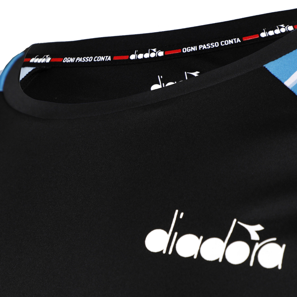 Мужское теннисное поло Diadora T-Shirt Men - Black, Blue
