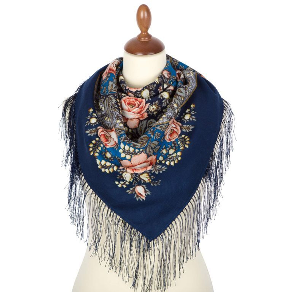 Павловопосадский платок Звёздочка моя 1808-14