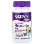 Natrol, мелатонин для детей от 4 лет, со вкусом клубники, 40 таблеток