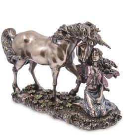 Veronese WS-1322 Статуэтка «Фея с единорогом»