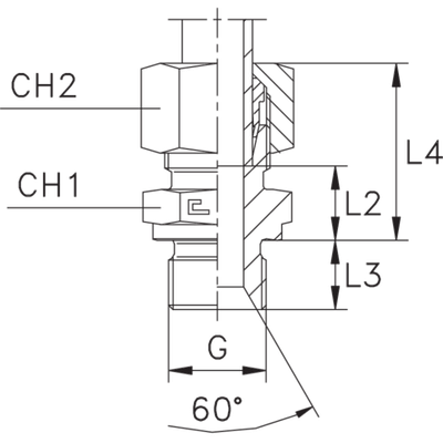 Штуцер FB DS06 BSP 1/4 (в сборе)